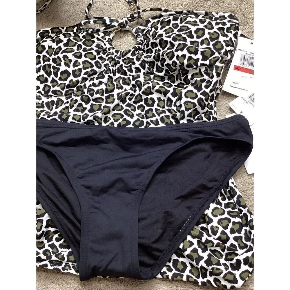New. Michael Kors animal print tankini set. $159. XS-top/S-bottom - Picture 8 of 13